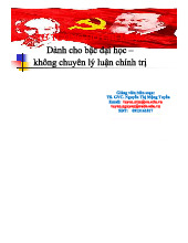 Chương 4: Tư Tưởng Hồ Chí Minh Về Đảng Cộng Sản Việt Nam - TT HCM