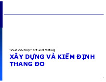 Chương 4 - Phát triển và Kiểm định Thang Đo Môn Phân tích dữ liệu trong kinh doanh | Trường Đại học Công nghiệp Thành phố Hồ Chí Minh