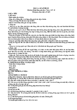 Bài 7: Cấp số nhân - Giáo án Toán 11 Kết nối tri thức