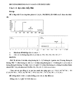 Đề cương phương pháp nghiên cứu dược liệu
