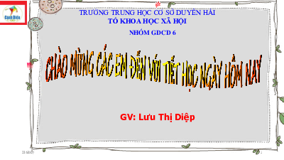 Bài 8 - Ứng phó với tình huống nguy hiểm từ thiên nhiên | Bài giảng PowerPoint GDCD 6 | Cánh diều