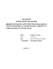 Bài Tập Lớn: Phân Tích Luận Điểm của Hồ Chí Minh về Độc Lập và Tự Do Trường Đại học lao động - xã hội