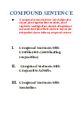 Coumpound Sentences - English | Trường Đại Học Duy Tân