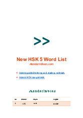 Từ vựng HSK5- Trường Đại học Ngoại ngữ- Đại học Quốc gia Hà Nội