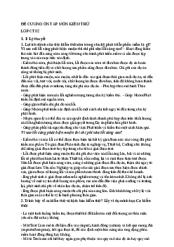 Đề cương môn học kiểm thử phần mềm nhúng