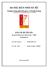 Báo cáo Bài Tập Lớn Môn Nhập môn trí tuệ nhân tạo | Đại học Bách Khoa Hà Nội