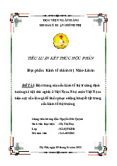 Tiểu luận - Đặc trưng và giải pháp cho nền KTTT định hướng XHCN Việt Nam môn Kinh tế chính trị | Học viện Ngân hàng