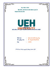 Tiểu luận môn học quản trị chuỗi cung ứng | Học viện Hành chính Quốc gia