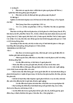 Nội dung ôn tập Tội phạm học | Đại học Công Đoàn