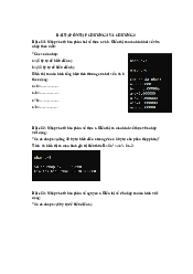 Bài tập tổng hợp - Lập trình căn bản | Trường đại học Điện Lực