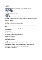 Trắc nghiệm ôn tập môn Triết học Mác - Lênin | Trường Đại học Vinh