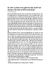 So sánh sự khác nhau giữa khí hậu ôn đới hải dương và khí hậu ôn đới lục địa là gì?