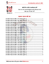 Bộ đề thi cuối kì môn đại số | Đại học Bách khoa Hà Nội