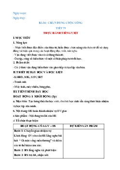 Giáo án Ngữ văn 8 Bài 6: Chân dung cuộc sống | Tiết: Thực hành Tiếng việt | Kết nối tri thức