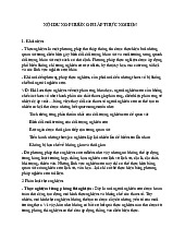 NỘI DUNG PHƯƠNG PHÁP THỰC NGHIỆM