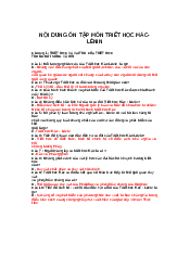 TOP 270 câu trắc nghiệm - Ôn tập triết học Mác Leenin | Trường đại học Quốc tế Hồng Bàng