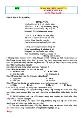 Bộ 30 Đề Ôn Tập Giữa HK2 Ngữ Văn 8 Phần Thơ 2026 Có Đáp Án