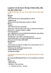 Luyện từ và câu lớp 5: Ôn tập về dấu chấm, dấu hỏi, dấu chấm than