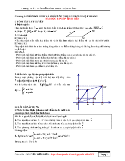 Các phép biến hình trong mặt phẳng – Nguyễn Hữu Biển