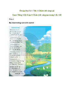 Ôn tập học kì 1 Tiết 1 | Chân trời sáng tạo Tiếng việt 4