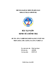 Tiểu luận kinh tế chính trị| Đại học Kinh Tế Quốc Dân