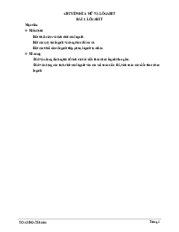 Bài giảng lôgarit