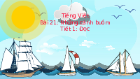 Giáo án điện tử  Tiếng Việt 4 KNTT -  Kết Nối Tri Thức:  Bài: Những cánh buồm.