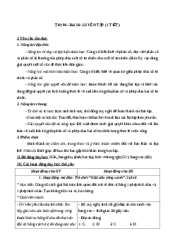 Giáo án Toán lớp 4 Tuần 20 | Cánh diều
