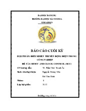 Đề cương môn Truyền động điện - Trường Đại học bách khoa - Đại học đà nẵng.