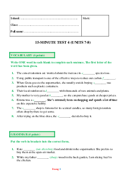 Bộ đề kiểm tra 15 phút Tiếng Anh 8 Global học kỳ 2 có đáp án