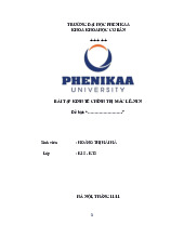 Đặc trưng của kinh tế thị trường định hướng xã hội chủ nghĩa ở Việt Nam | Bài tập tiểu luận học phần Kinh tế chính trị Mác -Lênin | Trường Đại học Phenika