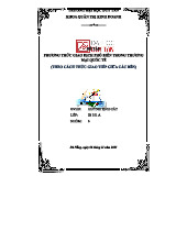 Phương thức Giao dịch Trong Thương mại Quốc tế - IB 351 A