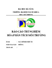 Đề cương môn Hóa đại cương- Trường Đại học bách khoa - Đại học đà nẵng