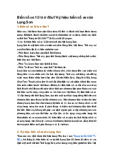 Biển số xe 12 là ở đâu? Ký hiệu biển số xe của Lạng Sơn