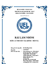 Lý thuyết tài chính tiền tệ | Trường Đại học Kinh Tế - Luật