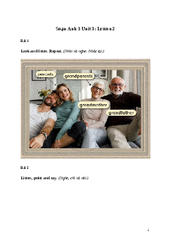 Tiếng Anh lớp 3 Unit 3: Lesson 2  trang 51 Explore Our World