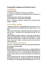 Trong phân tử benzen có? Hoá học lớp 11