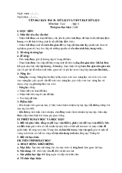 Bài 38- Dữ liệu và thu thập dữ liệu | Bài giảng  Toán 6 | Kết nối tri thức