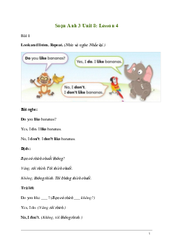 Tiếng Anh lớp 3 Unit 8: Lesson 4 trang 133 Explore Our World