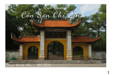 Giới thiệu di tích Côn Sơn - Kiếp Bạc | Học viện Hành chính Quốc gia