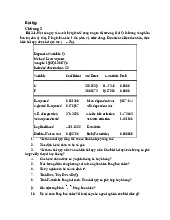 Phân tích hồi quy và mô hình hóa | Môn Kinh tế lượng - Đại học Công Nghệ Đông Á