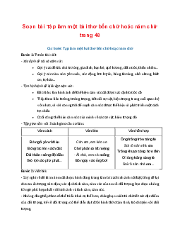 Soạn bài Tập làm một bài thơ bốn chữ hoặc năm chữ | Ngữ văn 7 Tập 1 Kết nối tri thức
