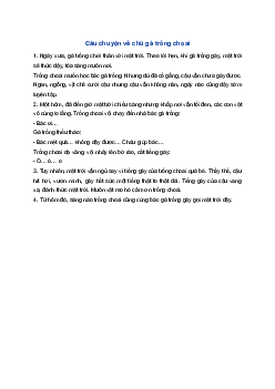 Kể chuyện Câu chuyện về chú gà trống choai | Tiếng việt 1 Chân trời sáng tạo
