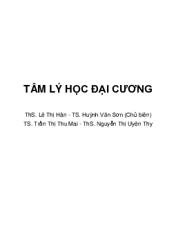 Giáo trình Tâm lý học đại cương | Đại học Gia Định