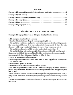 Bài giảng khoa học điều tra tội phạm học phần Luật hình sự của trường đại học Luật Hà Nội