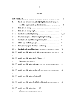Bài tập lớn môn Quản trị marketing II