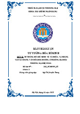 Tư tưởng Hồ Chí Minh về văn hóa | Bài thảo luận tư tưởng Hồ Chí Minh