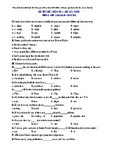 Đề thi giữa học kỳ 2 môn Tiếng Anh lớp 6 năm học 2024 - 2025 | Bộ sách Global Success