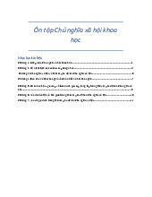 Tổng hợp tài liệu ôn tập môn Chủ nghĩa xã hội khoa học | Trường Đại học Khoa học Tự nhiên, Đại học Quốc gia Thành phố Hồ Chí Minh