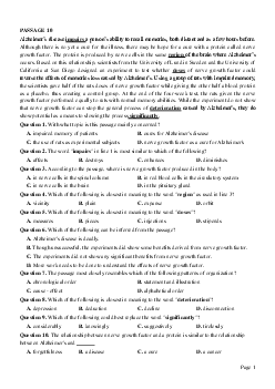 PASSAGE 10_Theme 6. Health and Lifestyles (Sức khỏe và lối sống)